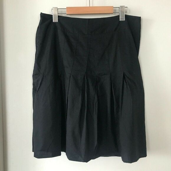 Apostrophe Black Skirt Size 12 100% Cotton - Picture 4 of 5